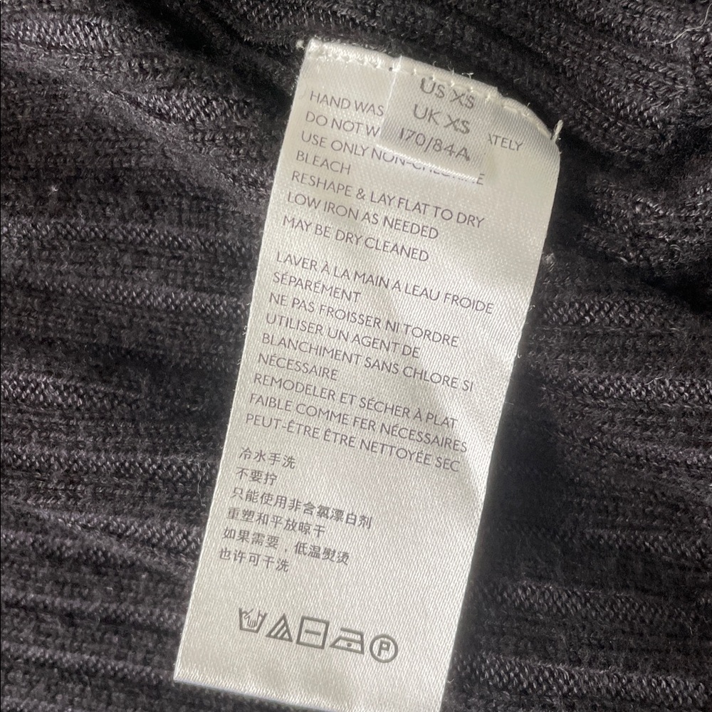 Free People Long Black Ribbed Cardigan - Picture 7 of 8